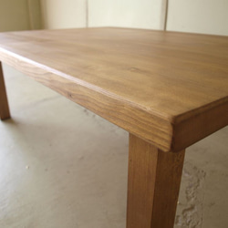 シンプルだけど存在感のある無垢モミの木ローテーブルリビングテーブルソファーテーブル001 7枚目の画像