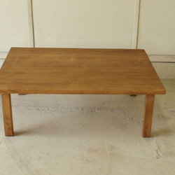 シンプルだけど存在感のある無垢モミの木ローテーブルリビングテーブルソファーテーブル001 4枚目の画像