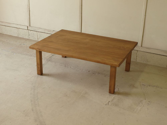 シンプルだけど存在感のある無垢モミの木ローテーブルリビングテーブルソファーテーブル001 5枚目の画像