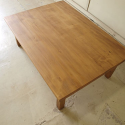 シンプルだけど存在感のある無垢モミの木ローテーブルリビングテーブルソファーテーブル001 6枚目の画像