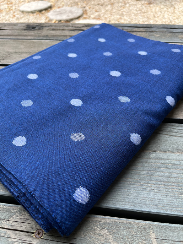 【コメントセール中】ゆう　ma7571 本場久留米絣 書生絣 反物 綿絣 PB168 久留米絣 反物 山村順吾 山藍 重要無形文化財 伝統的工芸