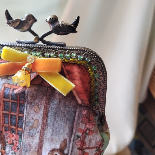 これでもか！な可愛いさのうさぎさんず☆がま口☆ポーチ☆メガネも入り  