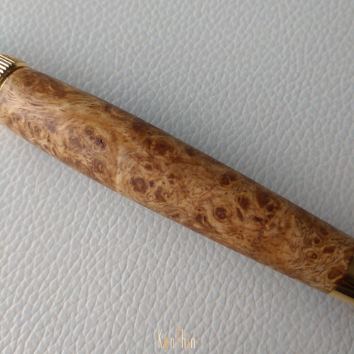 ▫パトリオット銘木ボールペン▫ 花梨白 瘤杢 ツイスト式 ··・送料無料