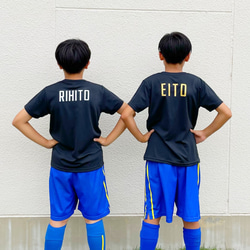 受注制作【送料無料】sportsTシャツ オーダー名前入れ 名入れ チームTシャツ スポーツTシャツ 2枚目の画像
