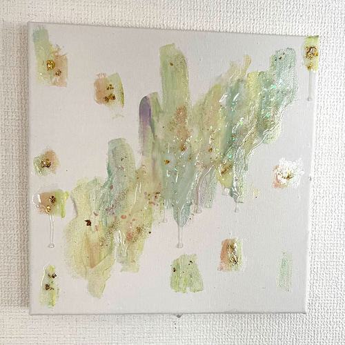 wonderful＊4号キャンバス　絵画　原画　抽象画　テクスチャーアート wonderful＊4号キャンバス 絵画 原画 抽象画 テクスチャーアート