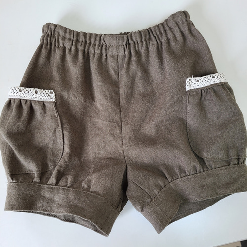 子供服 リメイク かぼちゃパンツ 90センチ ショートパンツ くうちゃん 