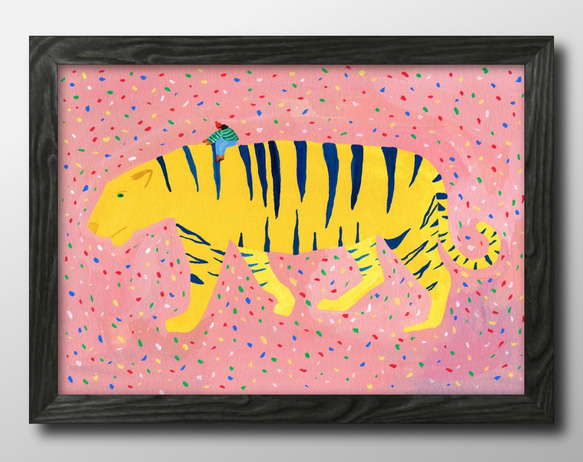 絵画 （8） 鈴木郁夫「黄バラ 」 油画WSM 額縁外寸59.3x29.8x5.0㎝ 絵45.8