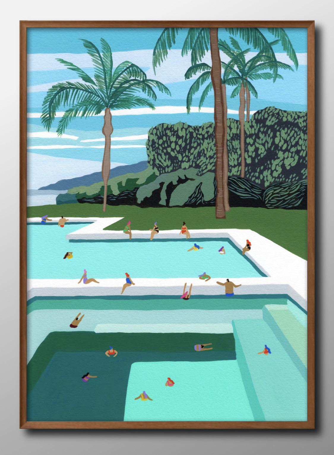 sweet 複製原画　ポスター　A3サイズ pool