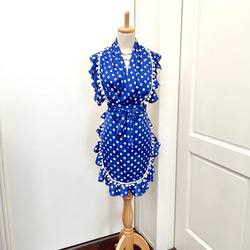 フラメンコ 衣装 エプロン ピキージョ クリーム×黒水玉 黒ポンポン フラメンコ 衣装 エプロン ピキージョ クリーム×黒水玉 黒