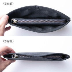 財布カバー 長財布 ウォレットスリーブ 保護カバー ブラック Lサイズ HAK071-L-Black 6枚目の画像