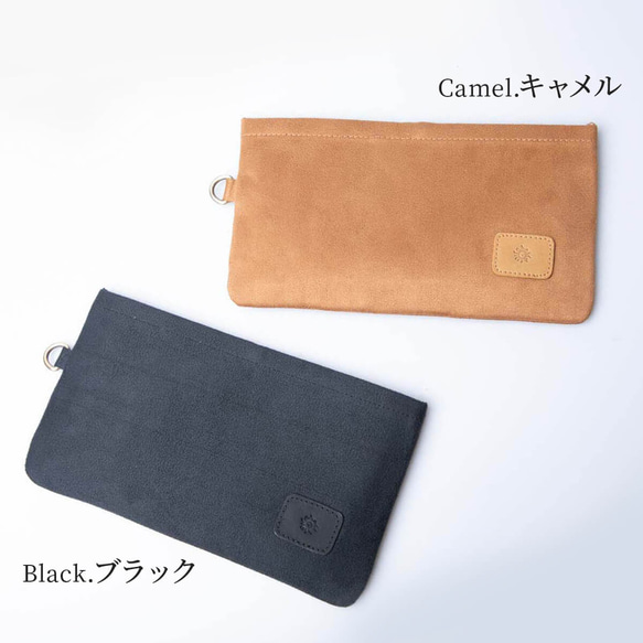 財布カバー 長財布 ウォレットスリーブ 保護カバー ブラック Lサイズ HAK071-L-Black 13枚目の画像