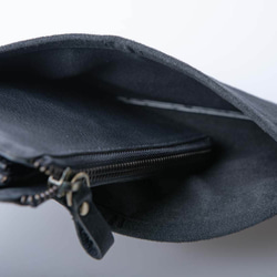 財布カバー 長財布 ウォレットスリーブ 保護カバーブラック Mサイズ HAK071-M-Black 7枚目の画像