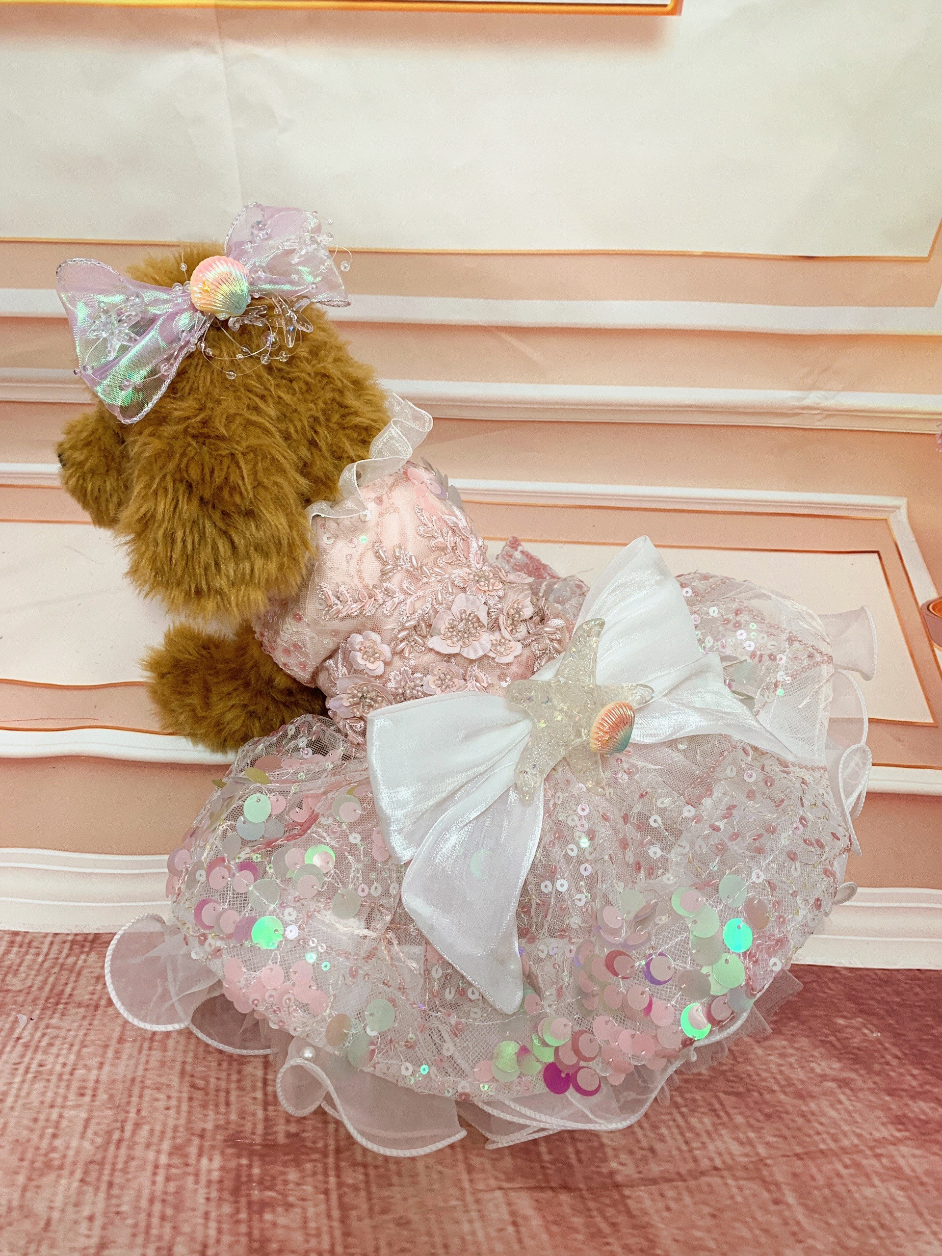 犬猫うさちゃん服　マーメイドの舞踏会ドレス