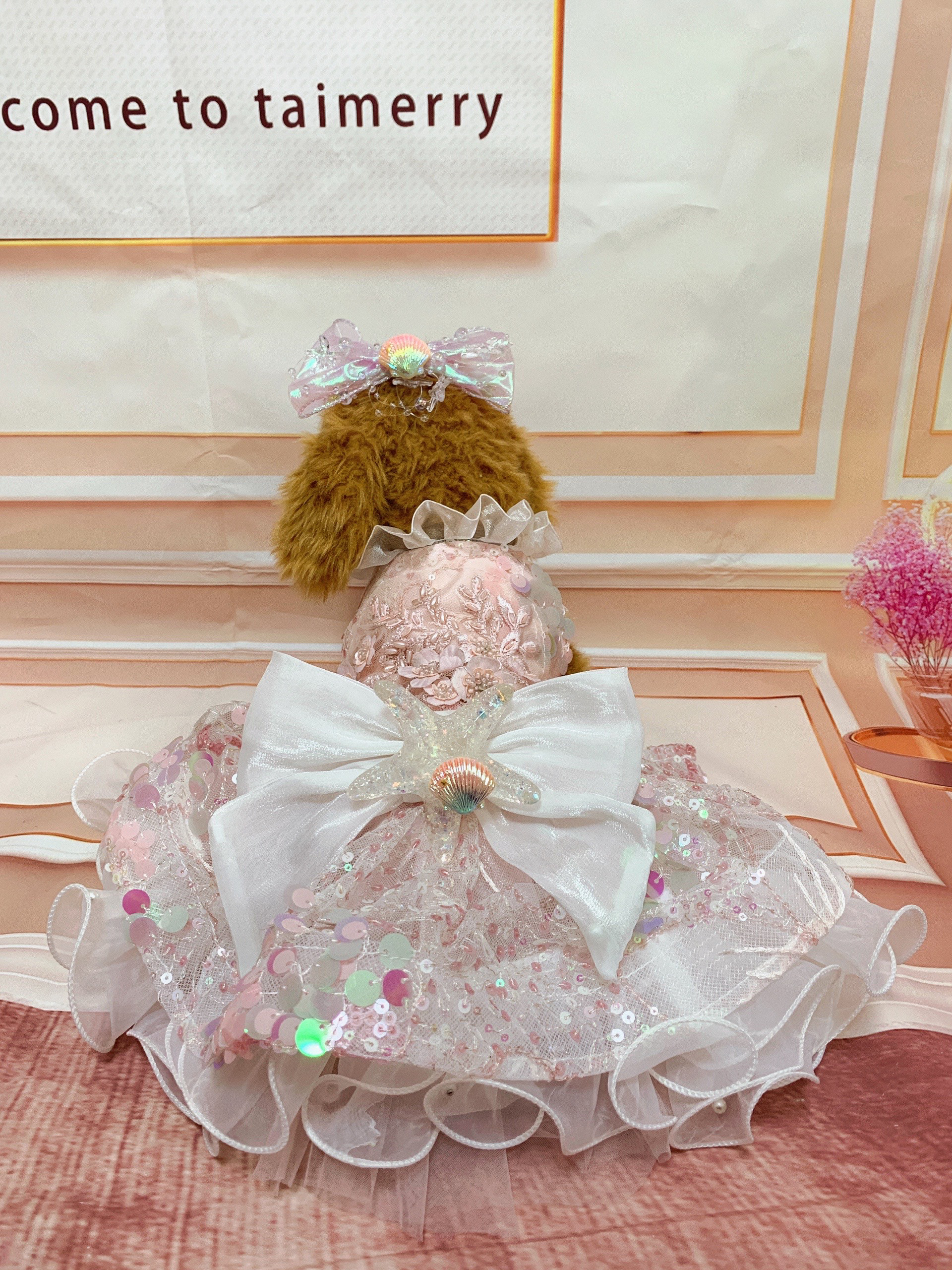 犬猫うさちゃん服　マーメイドの舞踏会ドレス