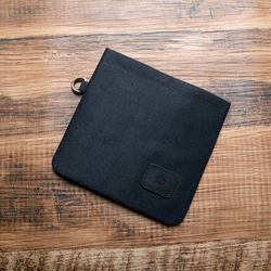 財布カバー 長財布 ウォレットスリーブ 保護カバー ブラック Sサイズ HAK071-S-Black 1枚目の画像