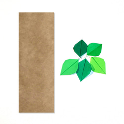 リクエスト企画【折り紙】クワガタムシ 5匹・葉っぱ付 2枚目の画像