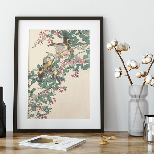 Amazon.co.jp: JHA 絵画 アート額絵 日本の名画 尾形光琳