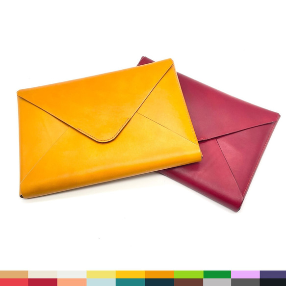 21色からカスタマイズ】革製マウスパッド一体型ノートパソコンケース