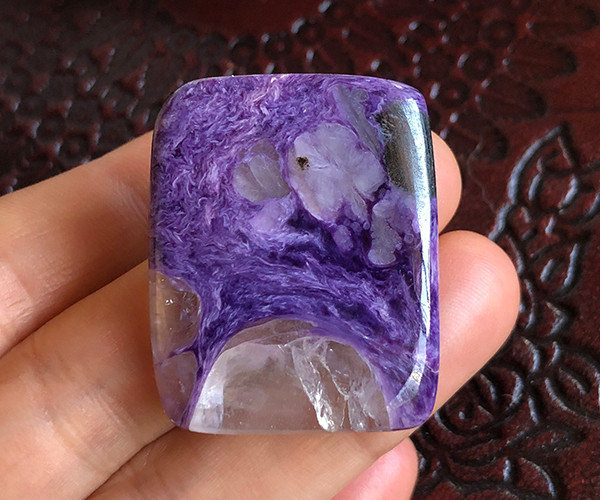 天然チャロアイト チャロアイト オーバル カボション18×13mm 1個｜天然石ビーズの