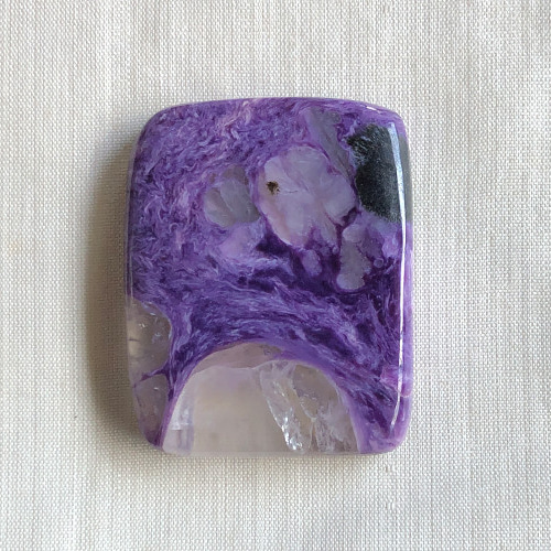 天然チャロアイト チャロアイト オーバル カボション18×13mm 1個｜天然石ビーズの