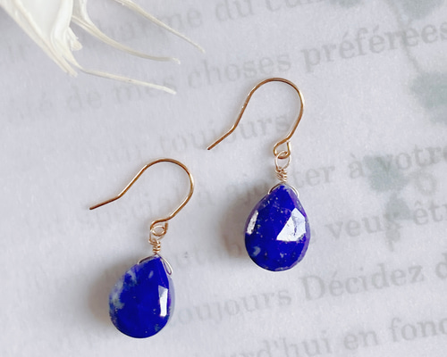 最終価格★販売証明書付き★agete k10SVラピスラズリピアス 最終価格☆販売証明書付き☆agete k10SVラピスラズリピアス WEB限定