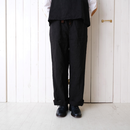 【★安心の定価販売★】 HENRY ROBINSON フレンチリネン×シェットランドウールパンツ パンツ