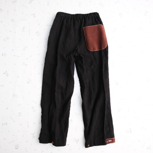 HENRY ROBINSON フレンチリネン×シェットランドウールパンツ