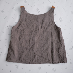 two tone rough linen tops   *gray* 第6張的照片