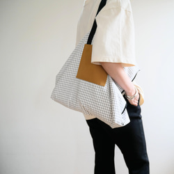 check 2way tote bag 『L』 5枚目の画像