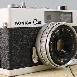 【完動品】【3ヶ月保証】オールドフィルムカメラ　コニカ　KONICA C35 S/N 859066 m041 3枚目の画像