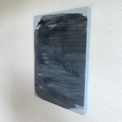 【フロイドアート ポーリングアート 絵】パネル画 インテリア 美術 アクリル グレー 白黒 10枚目の画像