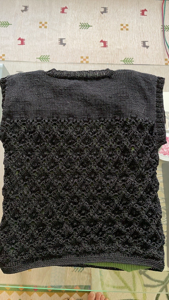 黒サマーセーター 3枚目の画像