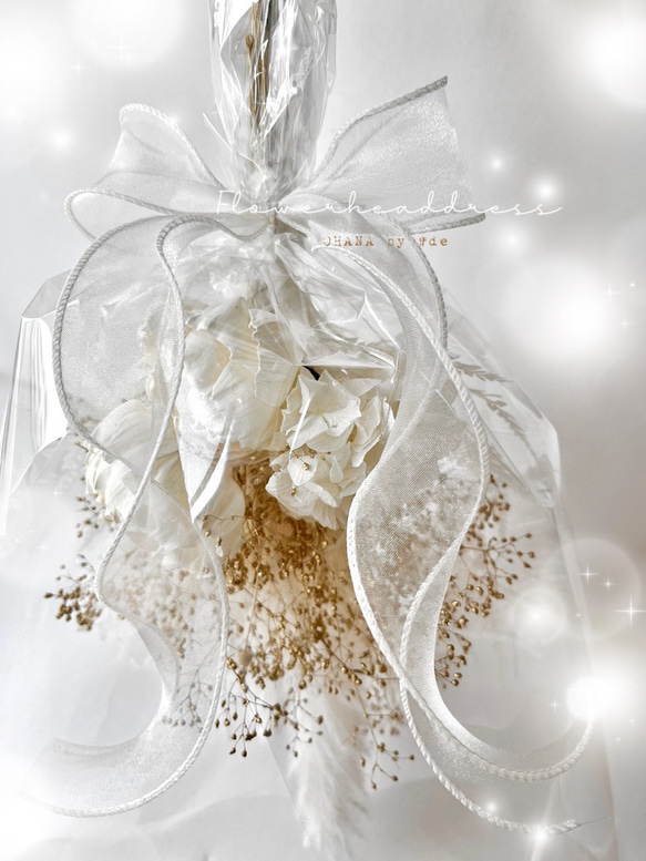 スワッグ  ブーケ  花束  成人式　卒業式　結婚式　母の日　プレゼント　撮影用花束　前撮り　振袖　袴　和装　ドレス 5枚目の画像