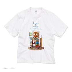 厚みのあるBIGシルエットTシャツ「絵描きのトラ」 /送料無料 2枚目の画像