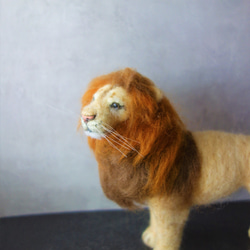 ライオン　ナルニア国物語　物語　野生動物　羊毛フェルト　ブライス　ドール 2枚目の画像