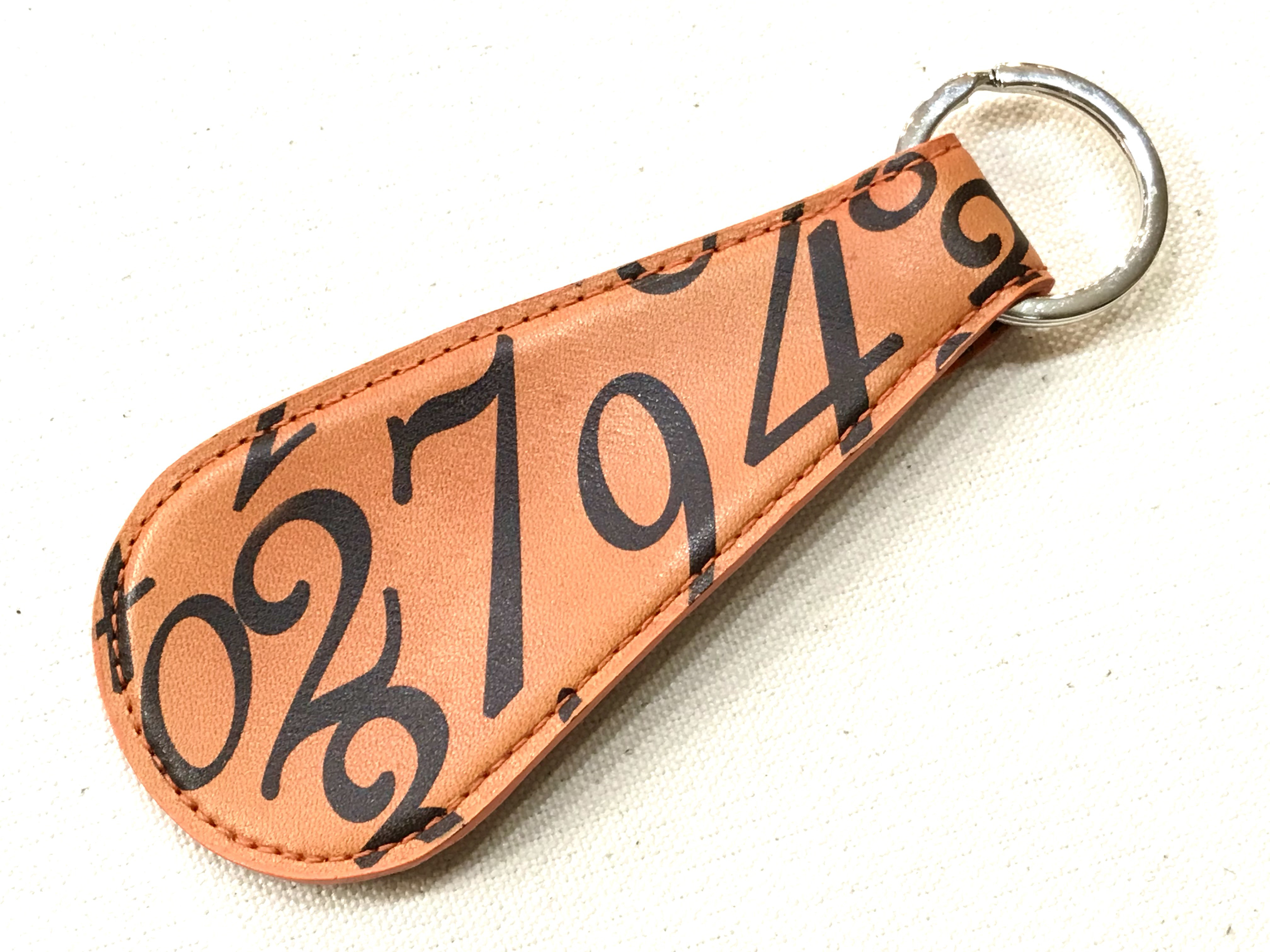 靴ベラ ミニ ランダムナンバー×オレンジ