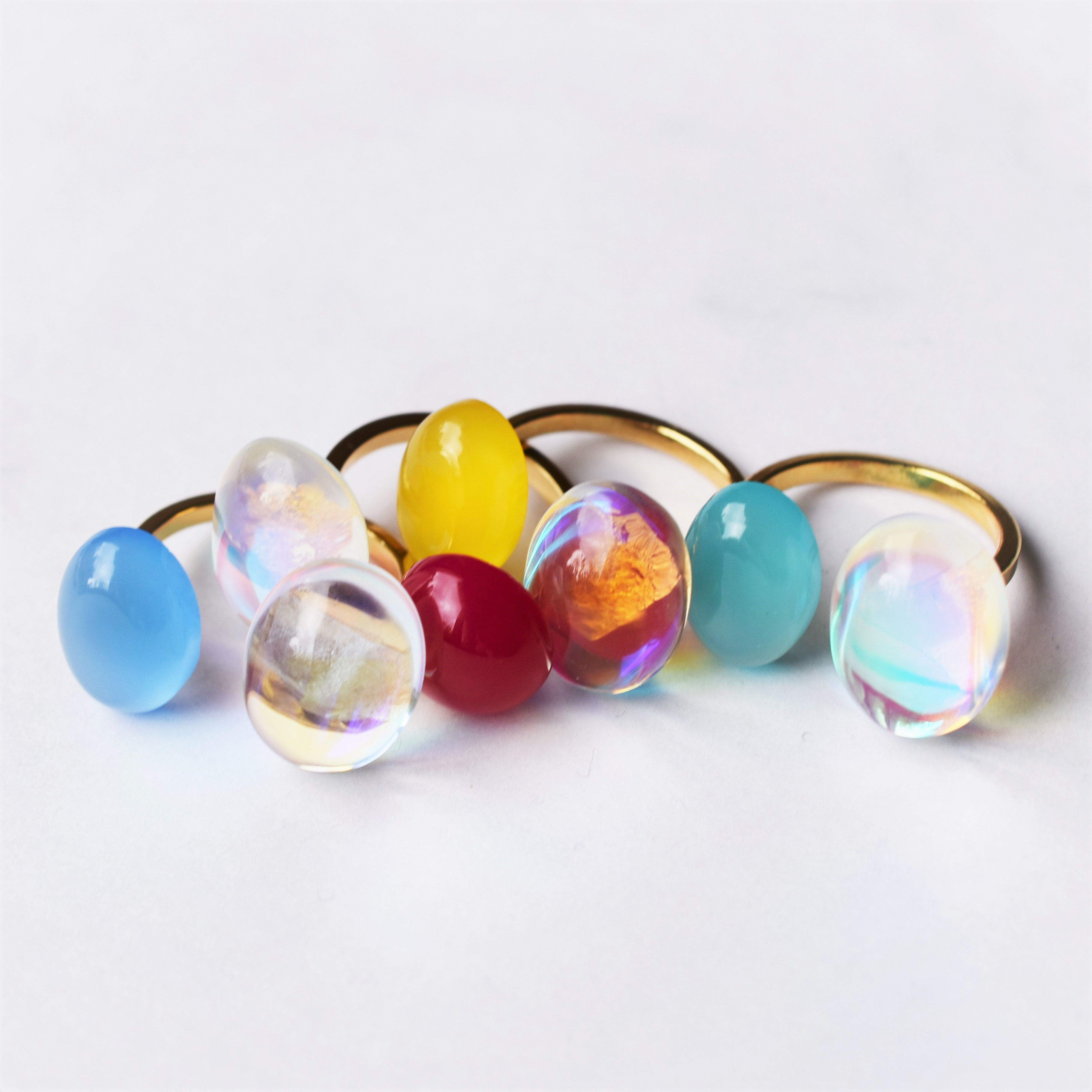 【PDPAOLA】レインボー カラフルクォーツ リング 関税送料込 PDPAOLA】レインボー カラフルクォーツ リング 関税送料込