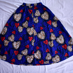 人気No,1〜アフリカ〜Aラインフレアスカート01 ロングスカート アフリカンプリント　アフリカ布 6枚目の画像