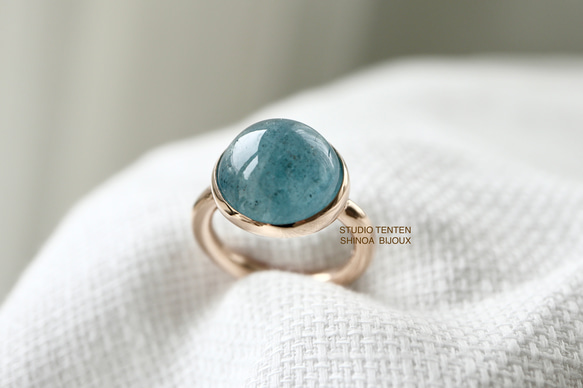 スタジオテンテン 人魚のaquamarine ring アクアマリンリング