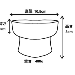 G-５　ひすい色　　ねこ　フードボウル　手作り　１点もの　陶器　 4枚目の画像