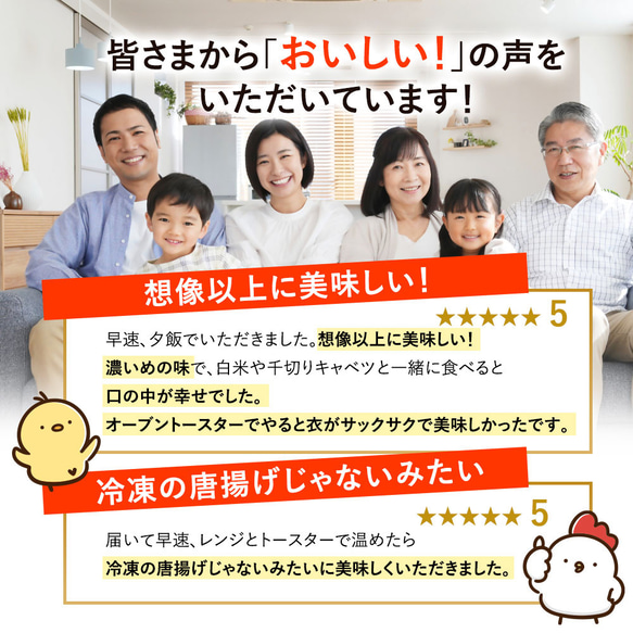 【送料無料】鶏もも肉唐揚げ《藻塩》600g 6枚目の画像