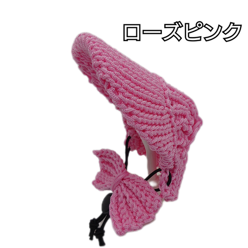 【Yy】大型犬の帽子　　麦わら帽子風　ローズピンク　ハンドメイド 犬の帽子 耳出しキャップ ペット服・アクセサリー Na☆Rura 通販