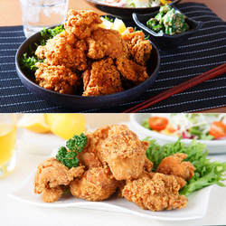 【送料無料】鶏もも肉唐揚げ《特選醤油＆藻塩》各300g 14枚目の画像