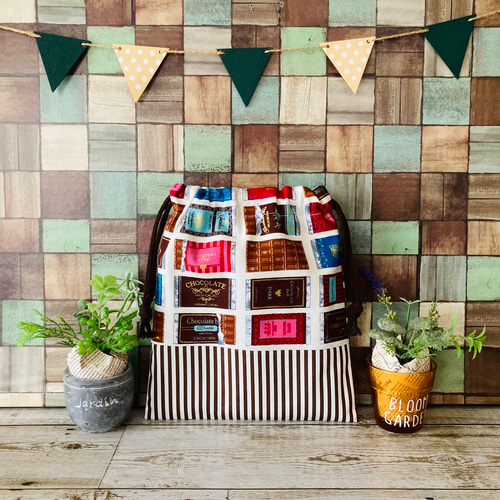 おにぎり エビフライ ☆お弁当袋 コップ袋 ハンドメイド 巾着