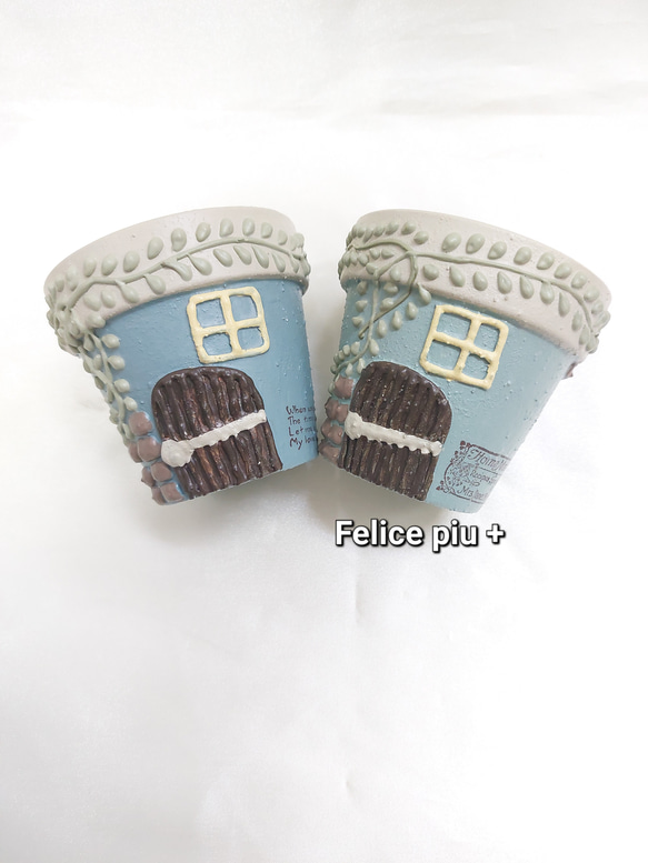 ルブの森★ リメ鉢♡リメイク鉢♡ハンドメイド♡5号鉢 リメ鉢 (リメイク鉢)