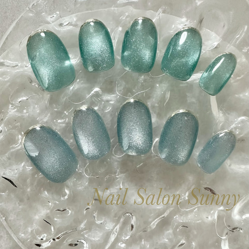 ネイルチップ /マグネットネイル/ビー玉/ビー玉マグネット/ミラー