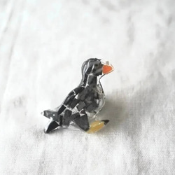 カワセミの七宝焼ピンブローチ(ピンバッジ)【受注制作】 ピンバッチ