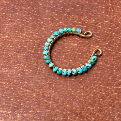 14KGF Turquoise Ear Cuff – ターコイズイヤーカフ 7枚目の画像