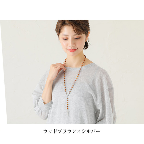 ロザリオ ネックレス ビーズチェーン アンティーク ネックレス
