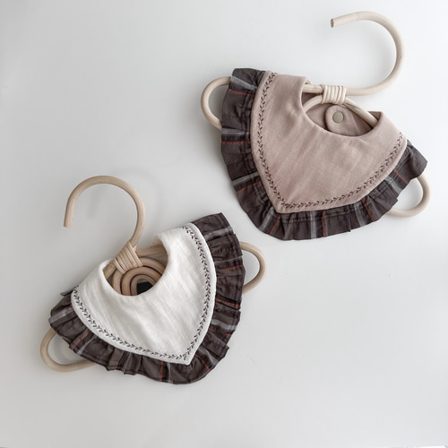 男の子＆女の子】チェックフリルスタイ スタイ・よだれかけ Not.A 通販